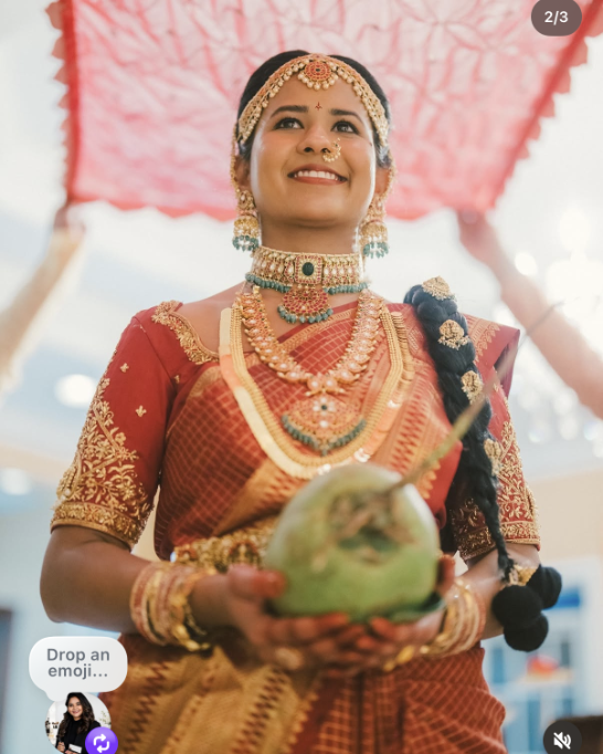 South Asian bridal look